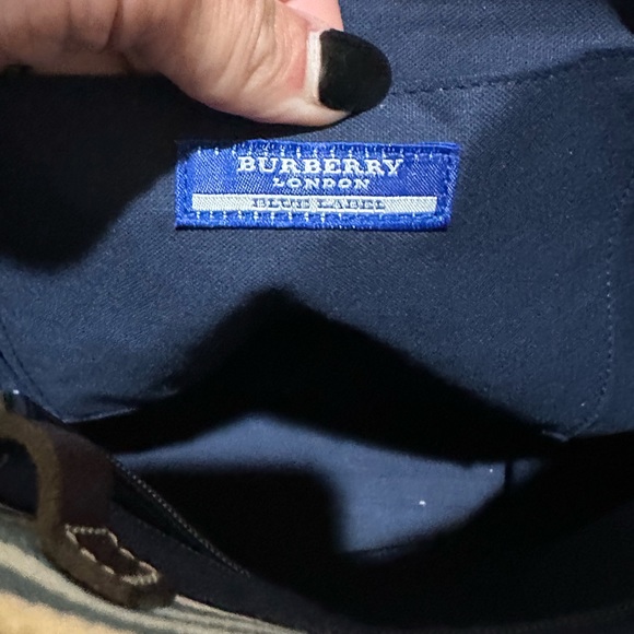 Burberry Blue Label Striped Canvas Tote - Picture 12 of 12